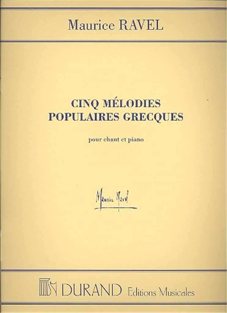 Cinq Mélodies populaires Grecques
